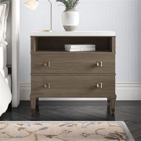 joss and main two drawer nightstand